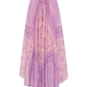NWT Spell age of Aquarius Farrah half moon maxi skirt
